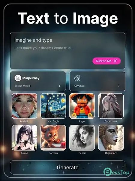 Wizard: AI Image Generator 1.0.9 APK MOD 完整免费下载
