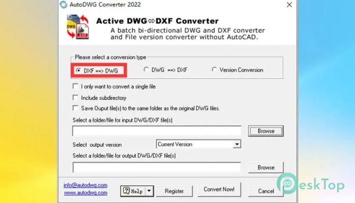 Descargar AutoDWG DWG DXF Converter 2024 v4.6 Completo Activado Gratis