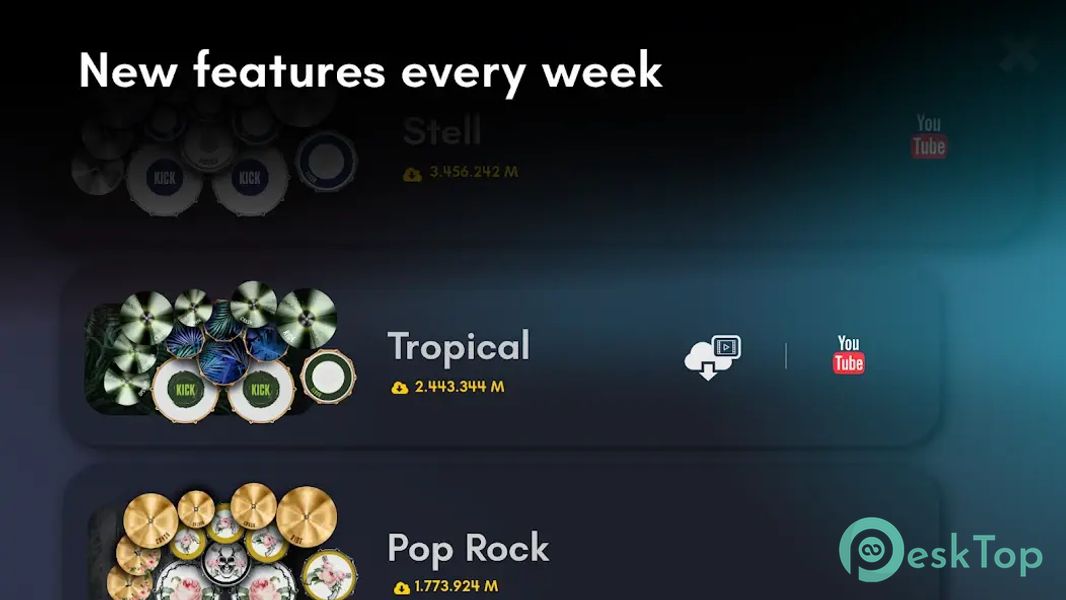 Real Drum electronic drums set 11.10.16 APK MOD تحميل مجاني كامل