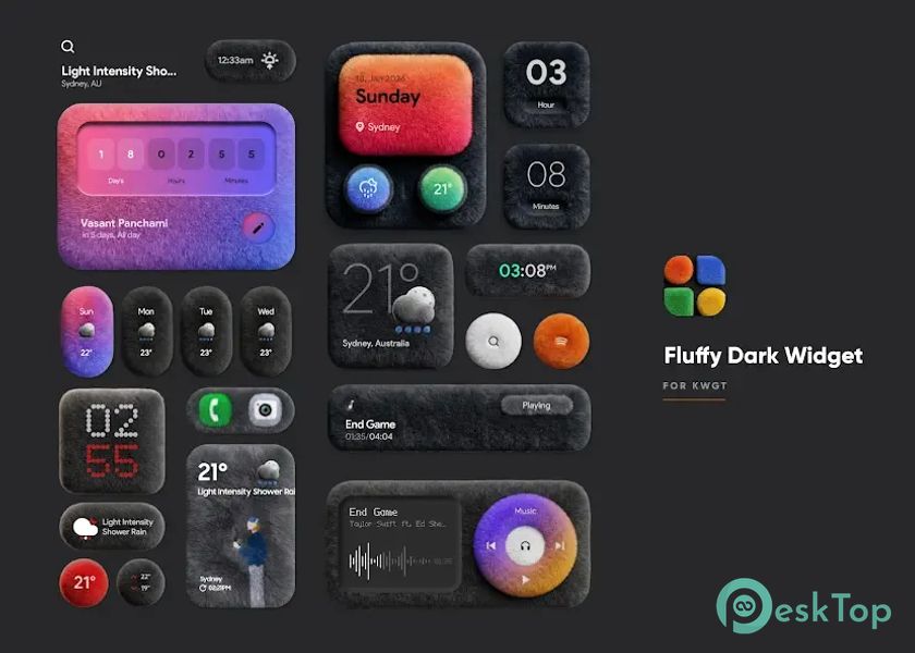 Fluffy Dark Widget 6.0 APK MOD تحميل مجاني كامل