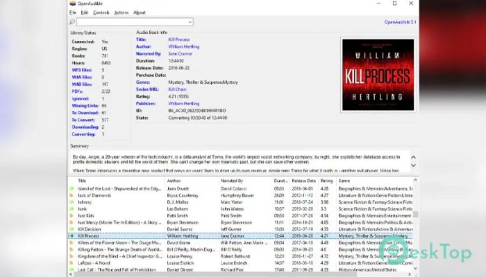 OpenAudible 4.4.7 Tam Sürüm Aktif Edilmiş Ücretsiz İndir