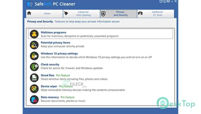  تحميل برنامج SafeSoft PC Cleaner Pro  7.5.0.6 برابط مباشر
