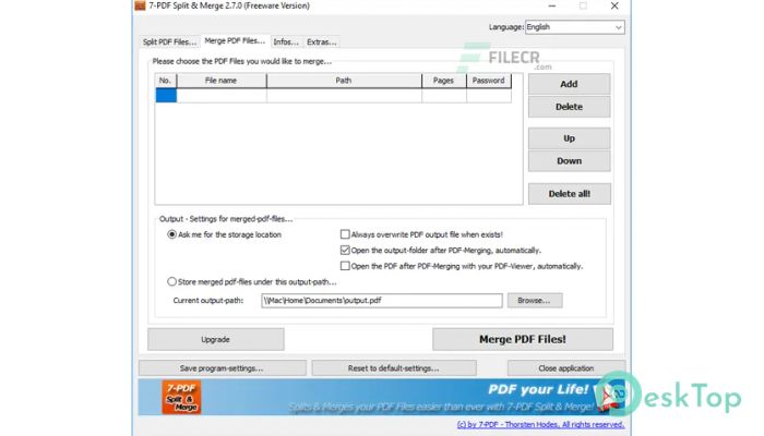Télécharger 7-PDF Split and Merge Pro 6.0.0.184 Gratuitement Activé Complètement
