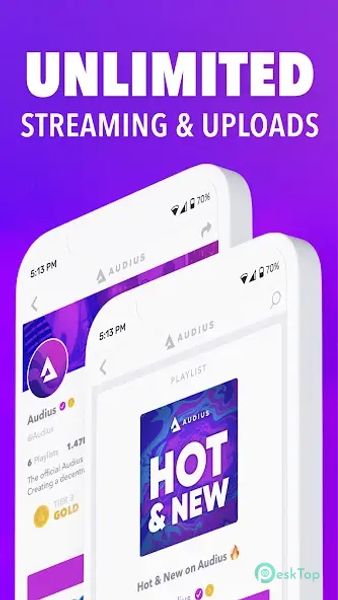 Audius Music 1.1.490 APK MOD تحميل مجاني كامل