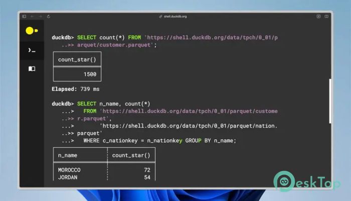DuckDB  1.5.1 Tam Sürüm Aktif Edilmiş Ücretsiz İndir