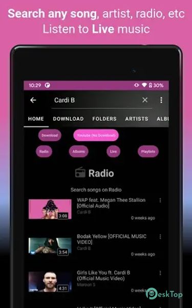 Video Music Player Downloader 1.208 APK MOD Unlocked (Full) Free Download