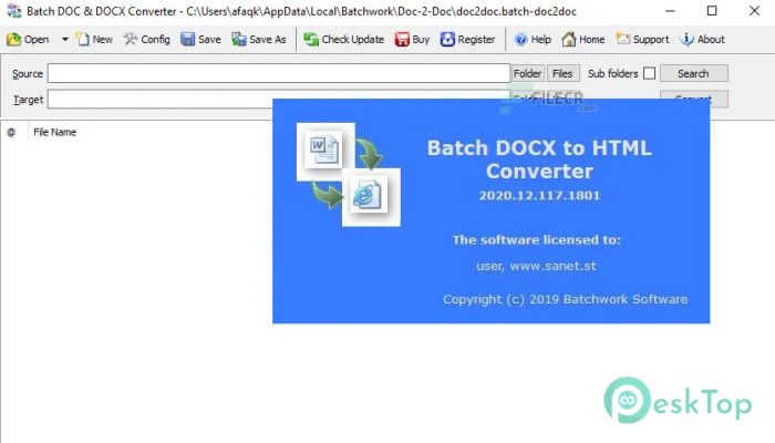 تحميل برنامج Batch DOCX to HTML Converter 2022.14.731 برابط مباشر