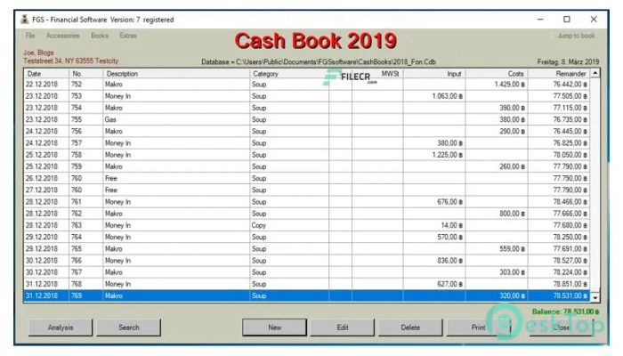  تحميل برنامج FGS Cashbook  8.0 برابط مباشر