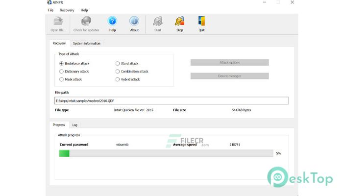 Download ElcomSoft Advanced Intuit Password Recovery 3.12.502 Free Full Activated