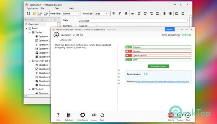 Télécharger ProfExam Suite 8.0.24183.6493 Gratuitement Activé Complètement