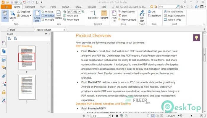 Télécharger Foxit Reader 2024.2.2.25170 Gratuitement Activé Complètement