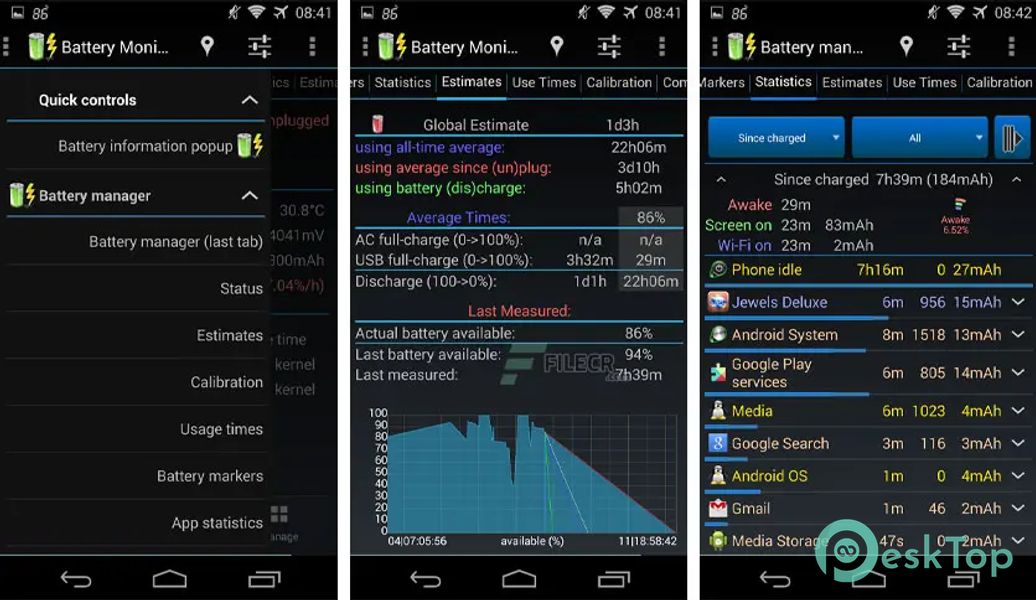 3C Battery Manager 4.9.8a APK MOD تحميل مجاني كامل
