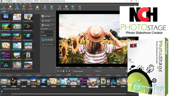 Скачать NCH PhotoStage Slideshow Producer Professional 9.61 полная версия активирована бесплатно