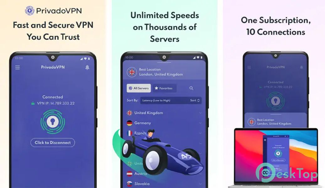 PrivadoVPN – Fast Private VPN  APK MOD Полная бесплатная загрузка