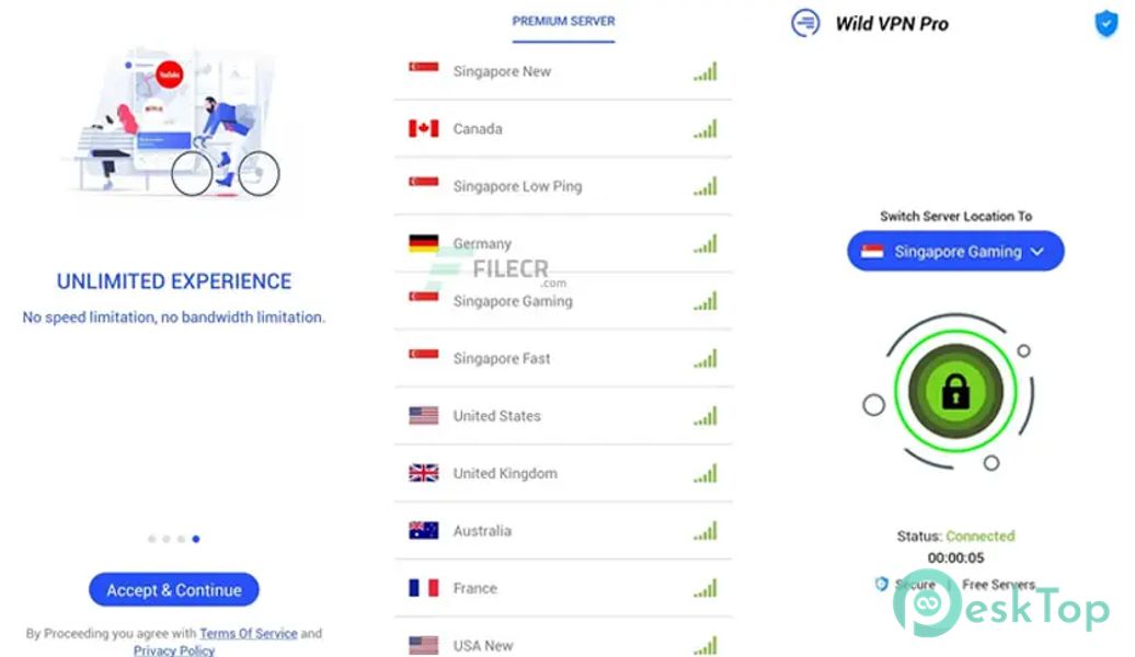 Wild VPN Pro - Video Streaming VPN v5.9.0 APK MOD Полная бесплатная загрузка