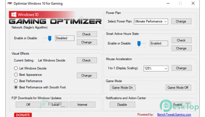 Скачать Optimize Windows 10 for Gaming 1.2 Beta полная версия активирована бесплатно