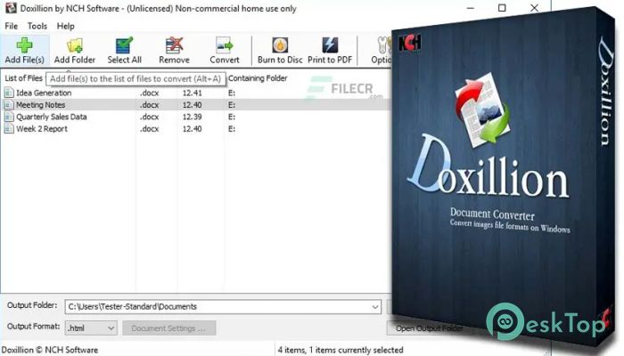 Download NCH Doxillion Plus  6.21 Free Full Activated