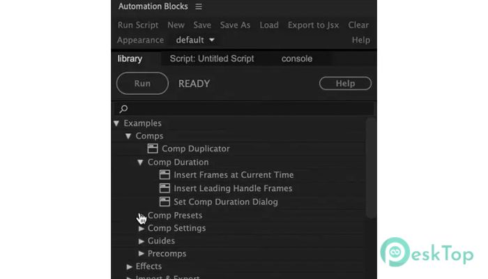Скачать Aescripts Automation Blocks  1.1.009 for After Effects полная версия активирована бесплатно