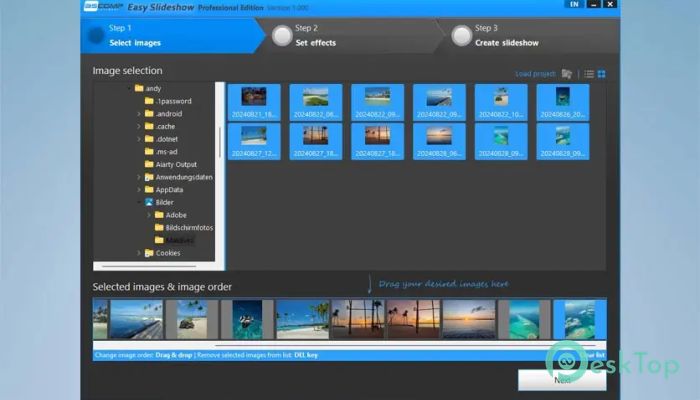 ASCOMP Easy Slideshow Professional 1.001 Tam Sürüm Aktif Edilmiş Ücretsiz İndir