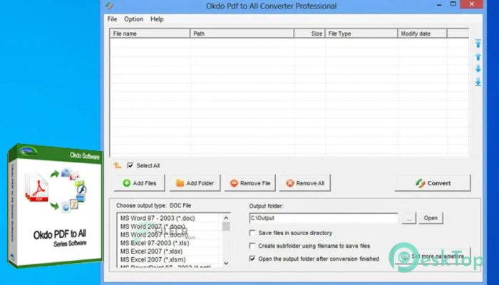 Okdo Pdf to All Converter Professional  5.9 完全アクティベート版を無料でダウンロード