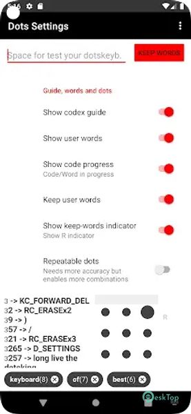 9 dots keyboard 1.10.0 APK MOD Tam Ücretsiz İndir