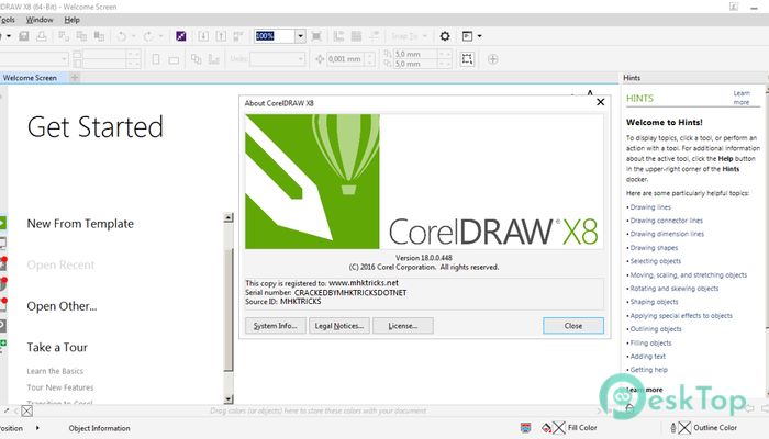Скачать CorelDRAW Graphics Suite X8 18.0.0.448 полная версия активирована бесплатно