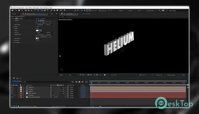 Download Aescripts Helium 8.1a for After Effects Free Full Activated