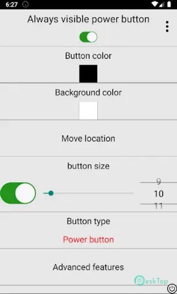 Always visible power button 2.30 APK MOD Полная бесплатная загрузка