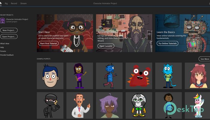 Adobe Character Animator 2020 3.5.0.144 Tam Sürüm Aktif Edilmiş Ücretsiz İndir