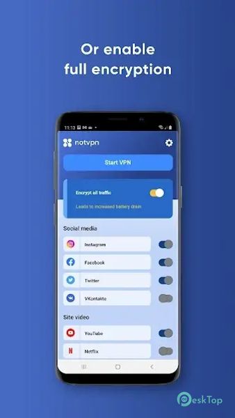 NotVPN - Unlimited VPN 8.8 APK MOD Tam Ücretsiz İndir