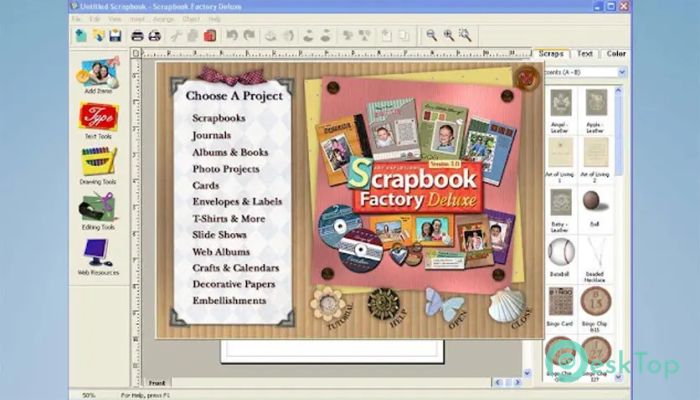 Télécharger Scrapbook Factory Deluxe 5.0.0.24 Gratuitement Activé Complètement