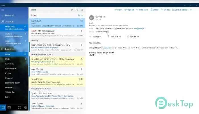 Microsoft Windows Mail and Calendar 1.0 完全アクティベート版を無料でダウンロード