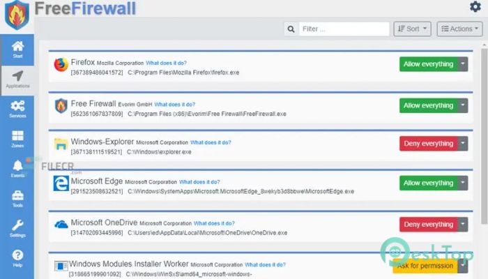 Download Evorim Free Firewall  2.6.2 Free Full Activated