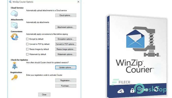 WinZip Courier  12.0 完全アクティベート版を無料でダウンロード