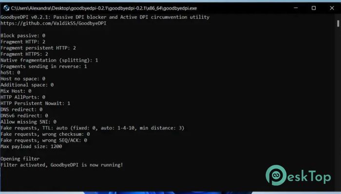Télécharger GoodbyeDPI 0.2.2 Gratuitement Activé Complètement