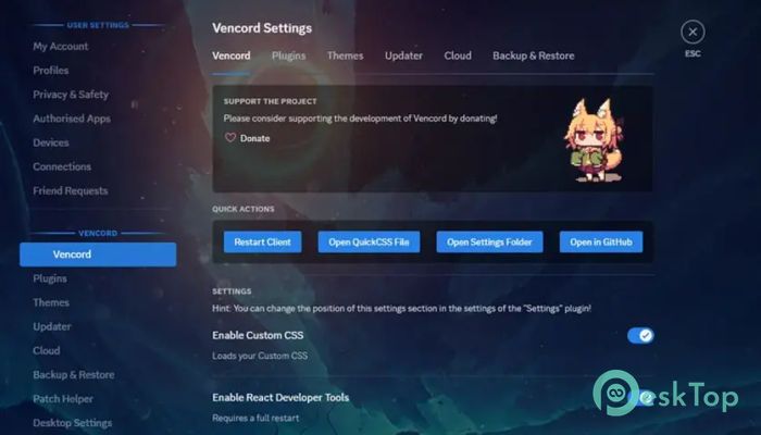Vencord  1.4.0 完全アクティベート版を無料でダウンロード