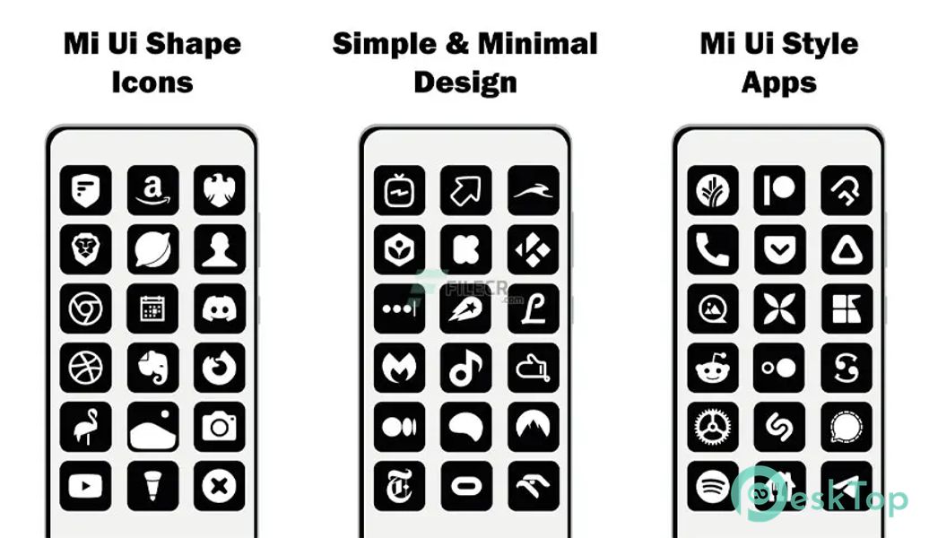 MiUi 13 Black – Icon Pack v7.3 APK MOD Tam Ücretsiz İndir