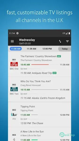 UK TV Listings 4.3.4 APK MOD تحميل مجاني كامل
