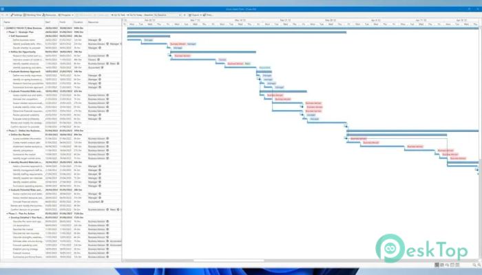 Defined Bytes Quick Gantt Chart