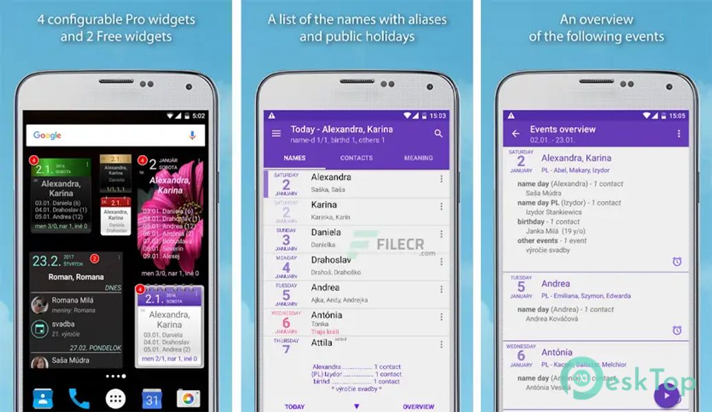 Name days Pro v4.34.001 APK MOD Полная бесплатная загрузка