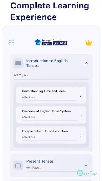 12 English Tenses 1.1.3 APK MOD Tam Ücretsiz İndir