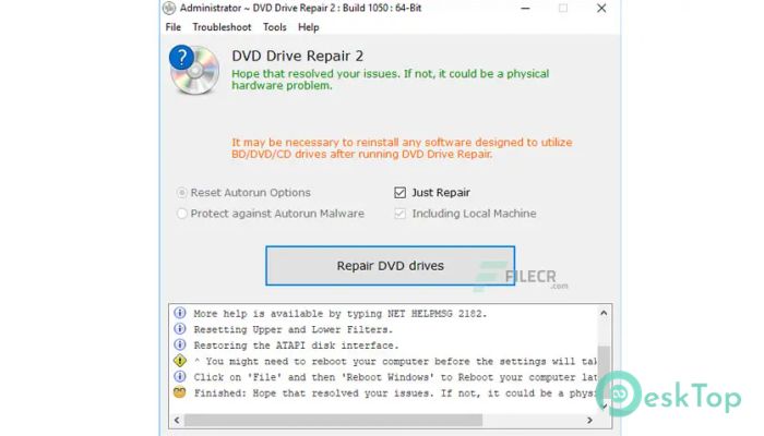  تحميل برنامج Rizonesoft DVD Drive Repair 11.2.3.2920 برابط مباشر