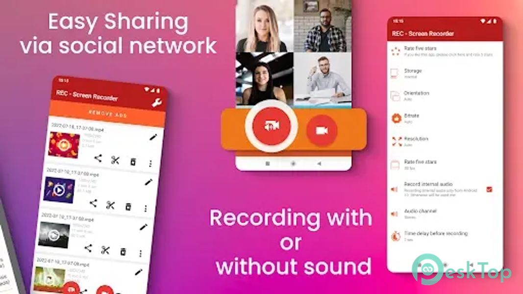 REC - Screen - Video Recorder 4.6.11 APK MOD تحميل مجاني كامل