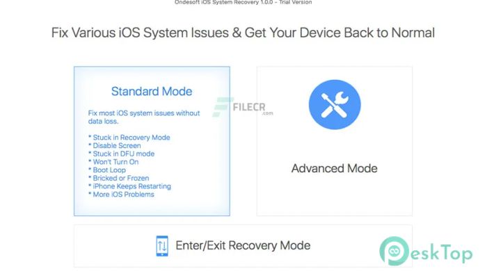 Download Ondesoft iOS System Recovery 2.0.0 Free Full Activated