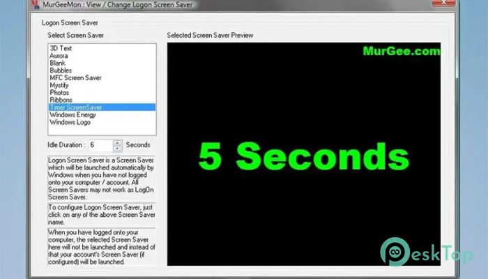 MurGeeMon Screensaver 1.0 मुफ्त पूर्ण सक्रिय डाउनलोड
