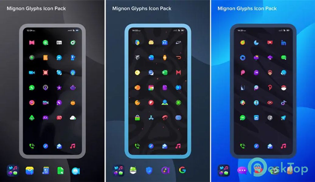 Mignon Glyphs Icon Pack v1.0.2 APK MOD Descarga gratuita completa