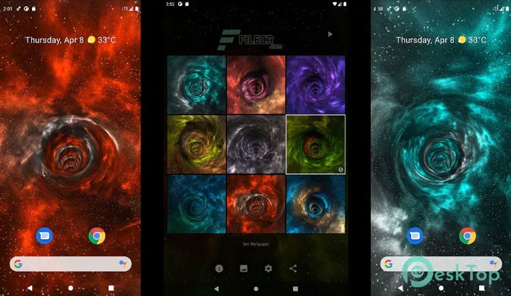Wormhole 3D Live Wallpaper PRO: Gyro + Gravity