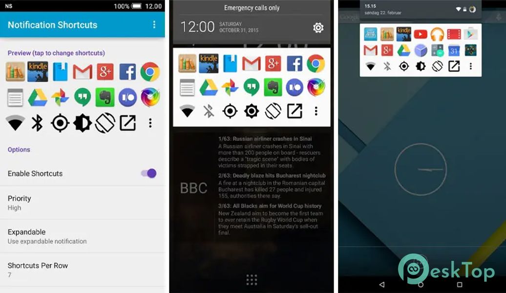 Notification Shortcuts v1.6 APK MOD Tam Ücretsiz İndir