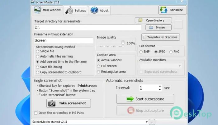 Download ScreenMaster 2.11 Free Full Activated