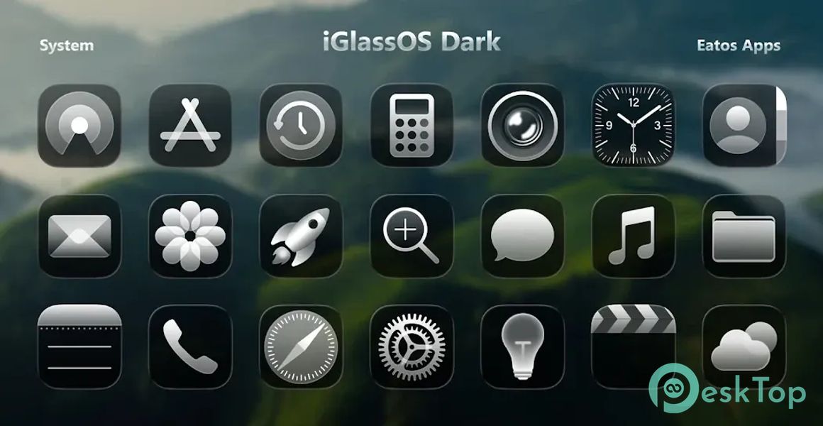 iGlassOS Dark - Icon Pack 1.4.5 APK MOD Unlocked (Full) Free Download
